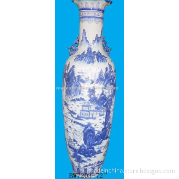 big blue and white ceramic&amp;porcelain vase